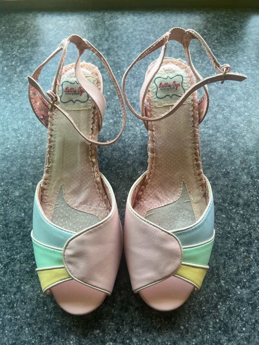 🌸 Betseyville by Bettie Johnson Pastel Heels – Retro Sweetheart Vibes 🌸
